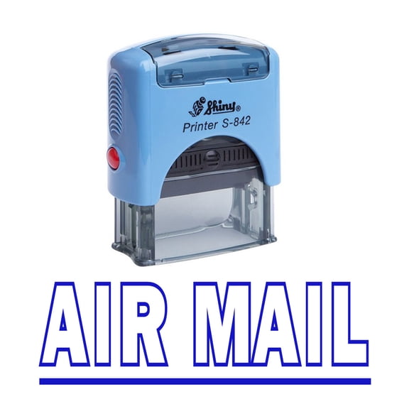 Printtoo AIR MAIL Self Inking Rubber Stamp Office Stationery Custom Shiny Stamp