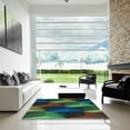 thumbnail image 7 of Ahgly Company Machine Washable Indoor Rectangle Transitional Gunmetal Green Area Rugs, 5' x 8', 7 of 7