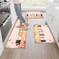 thumbnail image 5 of CCTFS Cat, butterfly Kitchen Decor Set of 2 Christmas Fall Kitchen Rugs, Xmas Decorative Farmhouse Floor Mats for Home Kitchen Dining Room Decorations - 16''*24'' and 17''*47'' inch, 5 of 10