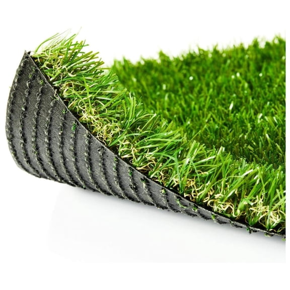 ZGR Premium Artificial Grass 4' x 6' Outdoor Rug, 1.38" Realistic Thick Turf for Garden, Yard, Fake Lawn, Dogs Synthetic Grass Mat, Non-Toxic, Rubber Backed with Drainage Holes, Customized Sizes