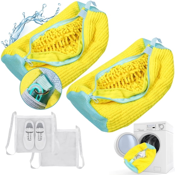 Bolsas para lavadora de zapatos Gripooaven XXL amarillas, 2 paquetes