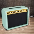 thumbnail image 4 of LyxPro Electric Guitar Amplifier, 40 Watt, Wood Guitar Amp with Built-in Speaker, Green, 4 of 5