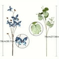 KKHZ 6pcs Artificial Greenery Stems For Tall Vase Faux Plants Real Touch Greenery Begonia Leaves