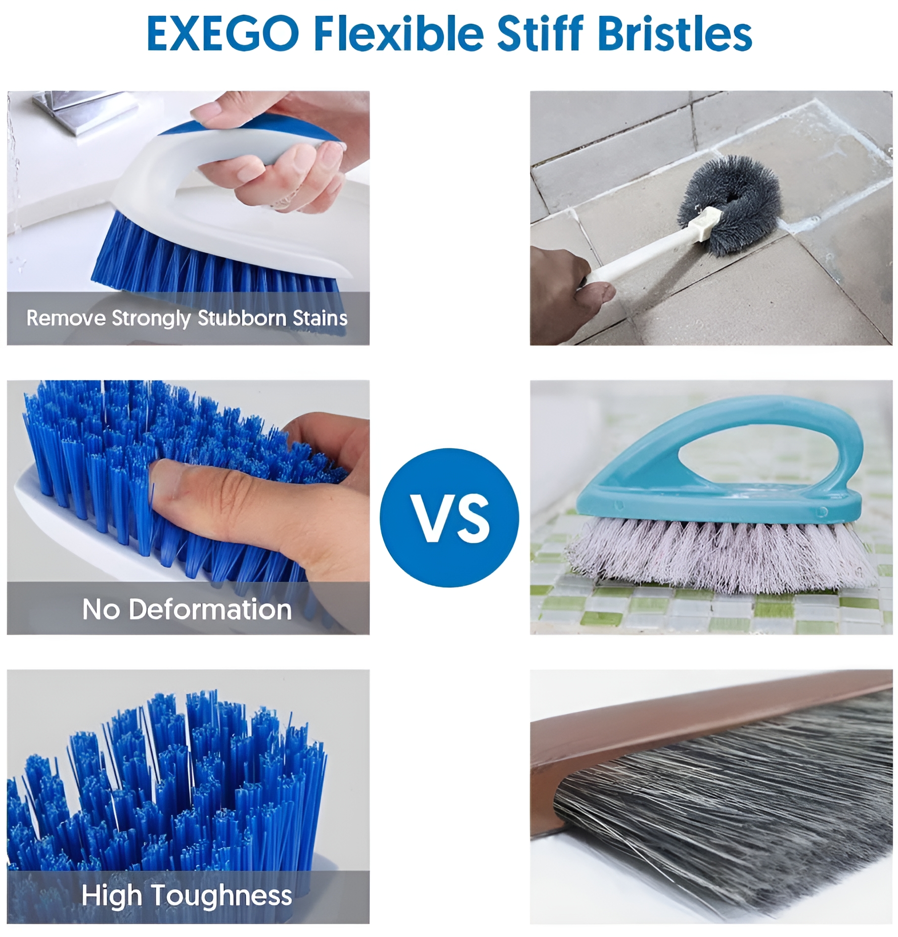 Sugarday Scrub Brush Heavy Duty Cleaning Set, 2-Pack photo 6
