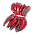 thumbnail image 1 of IWMango 10 Pcs Golf Iron Club Head Covers Clubs Protection Headcover Set (Grey Red), 1 of 12
