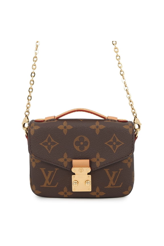 Pre-Owned Louis Vuitton Chain Shoulder Bag Monogram Micro Metis M81267 2-way Handbag Pouch...