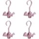 thumbnail image 1 of Pink Swivel Tote Clothes Hanger Closet Storage Organizer Hook Bag Belt Scarf Set of 4, 1 of 4