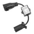 thumbnail image 3 of Conector de plástico para coche, conector de hoja de 7 vías para vehículo estadounidense a conector redondo europeo de 13 pines para coche y camión, 3 of 5