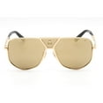 thumbnail image 2 of Philipp Plein SPP009V 400G Unisex Yellow Gold and Black Sunglasses, 2 of 2