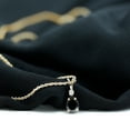 thumbnail image 3 of Rosec Jewels Teardrop Black Onyx Pendant with Diamond - Ready to Gift, 18K Yellow Gold, 3 of 8
