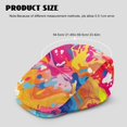 thumbnail image 4 of CHAQLIN Abstract Swirl Polyester Beret Hat with Vintage, Retro Durable Newsboy Forward Hat for Driving Walking Travel, 4 of 4