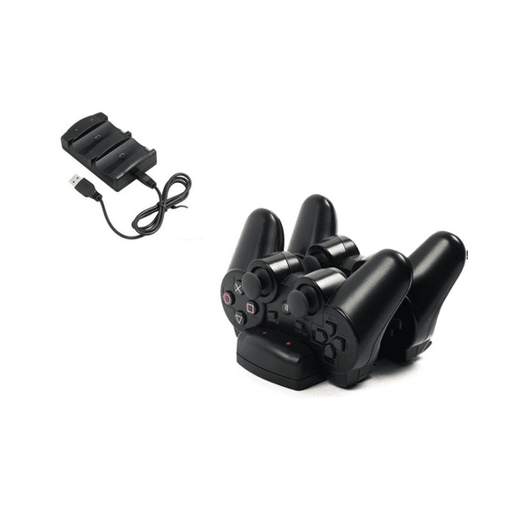 Mini 2 in 1 Dual USB / 2USB Ports LED Charging Charge Dock Station Stand For Playstation 3 PS3 Game Controller And PS3 MOVE Controllers