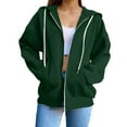 thumbnail image 2 of Womens Hoodie Womens Oversized Hoodie Women's Hoodies & Sweatshirts Casual Long Sleeve Pullover Hoodie Lightweight Comfortable Fashion Top For Everyday Wear Green - L, 2 of 9