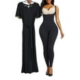 thumbnail image 6 of Reta Full Body Shaper Open Bust Adjustable Straps Hourglass Figure Shapewear, 6 of 7