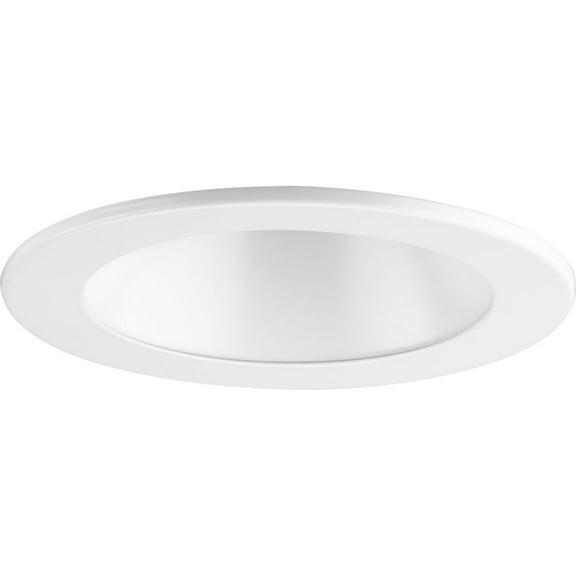 4" Satin White LED Recessed Open Shower Trim for 4" Housing (P804N series)