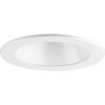 4" Satin White LED Recessed Open Shower Trim for 4" Housing (P804N series)
