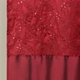 thumbnail image 2 of Lush Decor Maria Solid Shower Curtain, 72x72, Red, Single, 2 of 11