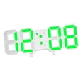 thumbnail image 4 of Reloj de pared digital 3D con alarma LED y pantalla grande. Verde, 4 of 9