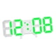 thumbnail image 4 of Reloj electrónico moderno digital 3D para baño, oficina, mesa, color verde, 4 of 9