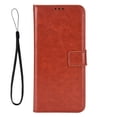 thumbnail image 2 of Wallet Case for Nothing Phone 4A Pro with Card Holder, PU Leather Flip Phone Case with Kickstand Magnetic Closure Wrist Strap Brown, 2 of 5