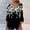 White, variant on Womens Tops Summer Trendy Print V Neck 3/4 Sleeve Blouse Spring Tops for Women