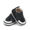 thumbnail image 3 of Eashery Baby Girls Boys Canvas Sneakers Canvas High-Top Ankle Sneakers for First Walkers Baby Boys Girls Sneaker Toddler Shoes Girl (Black,4.5), 3 of 5