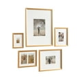 thumbnail image 5 of Kate And Laurel Adlynn Traditional Picture Frame Set, Set of 5, Varying Sizes, Gold, Vintage Wall Frame Set Collection with Hanging Template for Gallery Wall Picture Frame Display, 5 of 10