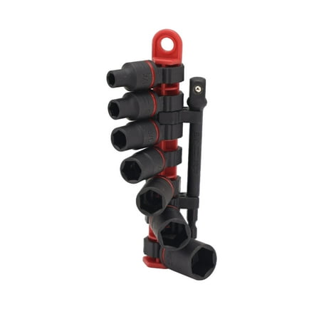 Wiha 3/8 Inch Drive Sae Impact Socket Set, 8 Pieces