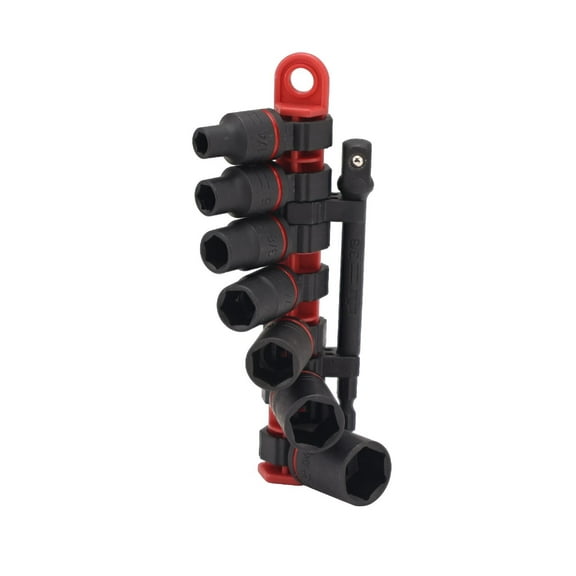 Wiha 3/8 Inch Drive Sae Impact Socket Set, 8 Pieces