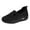 Black, variant on Bmisegm Women's Spring and Summer Flying Mesh Surface Breathable Casual Women's Shoes Wedge Heel Thick Sole Air Cushion Shoes Women's Shoes Single Shoes Womens Casual Shoes White 41