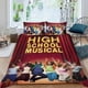 thumbnail image 2 of High School Musical Conjunto de sábanas temático, trío de piezas, cómodo y amigable con la piel, diseño único, regalo de decoración para el hogar para familiares, amigos y fans,135cm *200cm, 2 of 6