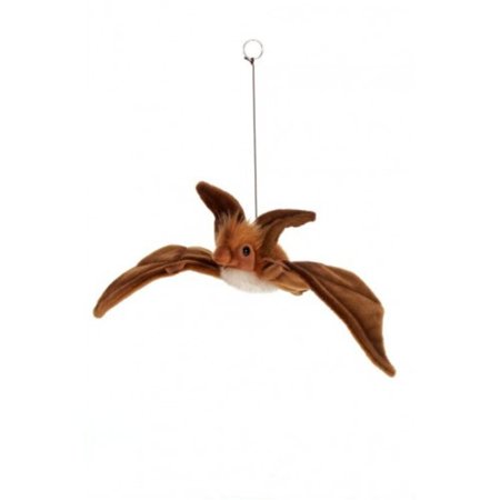 Set of 4 Lifelike Handcrafted Extra Soft Plush Hanging Brown Bat Stuffed Animals 14.5"