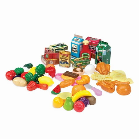 79 Piece Pretend Food Playset With Storage Bin Play For 79 Piece Pretend Food Playset With Storage Bin Play For Toddlers Age 3 Years And Up Kitchen Toys Plastic Pantry In A Bucket