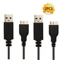 thumbnail image 1 of HLONK 2-Pack Micro USB 3.0 Cable (Micro USB 3 Cable A to Micro B) in Black 1.3 Feet, 1 of 7