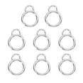 thumbnail image 1 of UXcell 8 Pcs Pince à Ressort, Fermoir à Ressort en Métal, Accessoires de Boucle à Enclenchement en Forme de Gourde pour Bricolage, Argent, Grand, 1 of 7