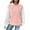 #01 Pink, variant on Busydd Womens Hooded Sweatshirt Fashion Solid Color Ribbed Long Sleeve Shirts for Women Casual Lightweight Basic Hoodie Pullover Tops Fall Trendy Drawstring Pocket Half Hood Half Holy Sweatshirt