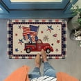thumbnail image 3 of 4th of July Decorations, Welcome Doormat Flags Door Mat With Slip Resistants Rubber Vintage Linen Floor Mat for 4th Of July Independence Day Indoor Outdoor Home, 3 of 8
