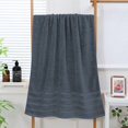 thumbnail image 4 of JML Gray Bath Towel Set of 8 Pieces - Cotton Blend Highly Absorbent Towels for Bathroom, 2 Soft Bath Towels, 2 Hand Towels, 4 Washcloths, 4 of 6