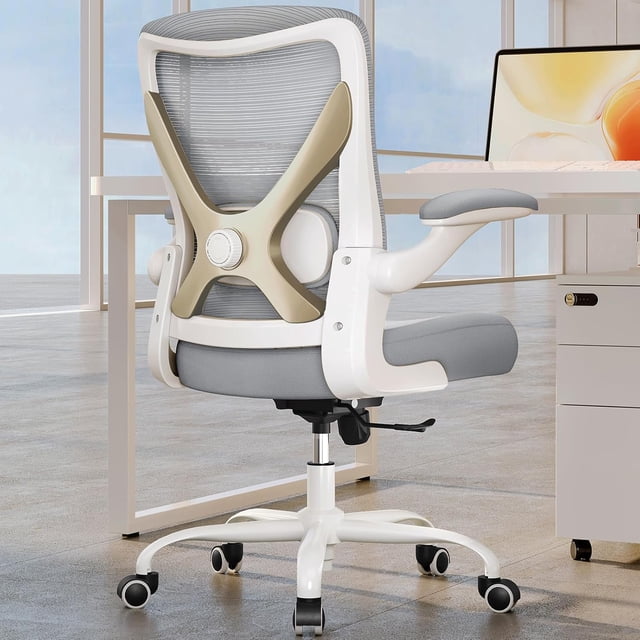Ergonomic Office Chair - X-Shaped Computer Desk Chairs Comfy Mesh -Back Gaming Chair with Adjustable Lumbar Support Executive Task Chair for Adults Comfortable for Long Hours
