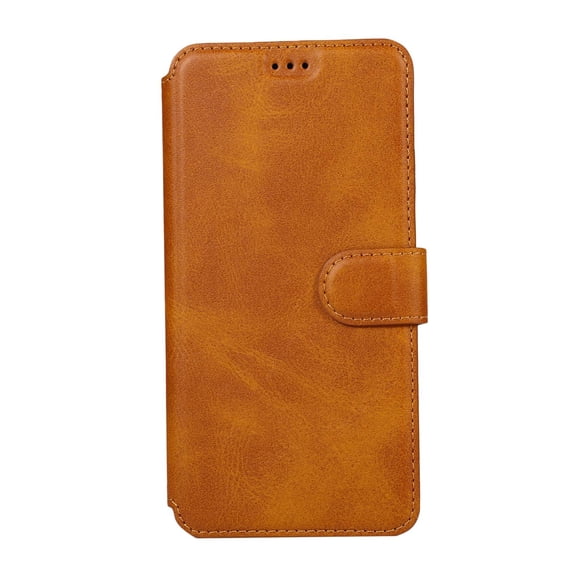 Funda Funda de material cuero PU para IPhone11 .8 Conveniente Marrón 01