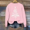 thumbnail image 4 of COM1950s Chandails en Molleton de Noël pour Femmes, Sweat à Capuche Imprimé de Noël pour Femmes, Col Rond Manches Longues, Hauts de Noël pour Femmes, Sweat à Capuche Femmes, Longs Chandails en Molleton pour Femmes, 4 of 5