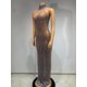 thumbnail image 3 of Vestido largo transparente de malla Sexy con diamantes brillantes para mujer, fiesta de graduación, noche, celebración, cumpleaños, espectáculo, escenario, Club, 3 of 5