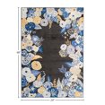 thumbnail image 3 of Rugs America Hanna VA35A Royal Blossom Golden Onyx Floral Transitional Black Area Rug, 2'x4', 3 of 7