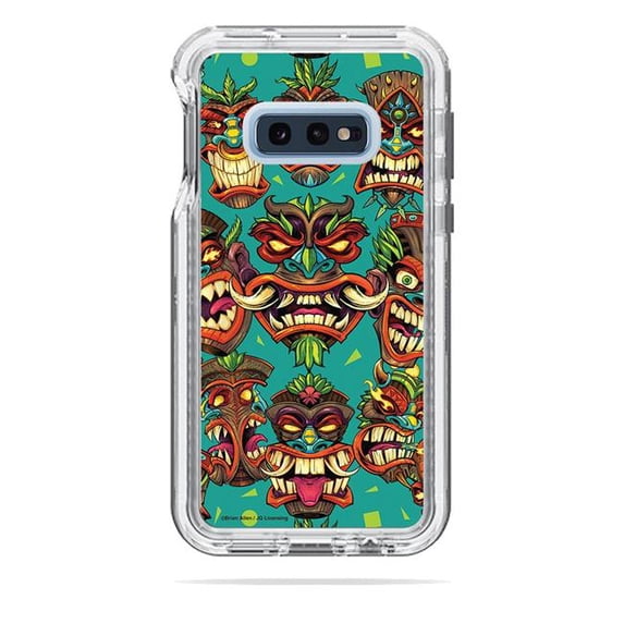 MightySkins LIFNESA10E-Crazy Tikis Skin Decal Wrap for LifeProof Next Case Samsung Galaxy 10E Sticker - Crazy Tikis