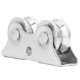 thumbnail image 1 of Sliding Gate Track Pulley, High Strength Stainless Steel Groove Wheel Wear  1.89in Diameter With Bracket For Wire Rope Rail, 1 of 8