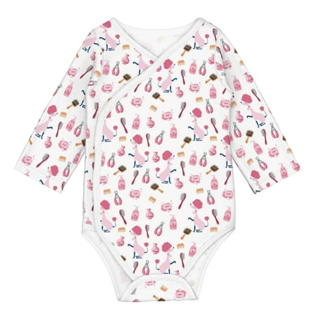 

Zeuib Cute Poodle Dog Unisex-baby Long Sleeve Bodysuit 100% Organic Cotton-18 Months