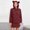 A23 Red, variant on Teddy Bear Sweatshirts for Women Fuzzy Long Sleeve Pullover Cute Warm Hoodies with Kangaroo Pockets and Ear Hood Cozy Winter Clothes Loungewear