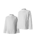 thumbnail image 2 of ZUKMRJPC Men's Mock Turtleneck Sweatshirt Long Sleeve Solid Color Crewneck Basic T-Shirts Loose Fit Lightweight Pullover Tops, 2 of 5
