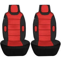 FH Group Leatherette Cushion Pads With 3D Air Mesh For Car Truck SUV Van - Front Set