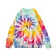 thumbnail image 2 of Colorido Tie-dye Sweater Trend Pareja Loose Casual Tops Oversize Harajuku Streetwear Hombre Pullover Sudadera con capucha 100% algodón kaili Sencillez, 2 of 2